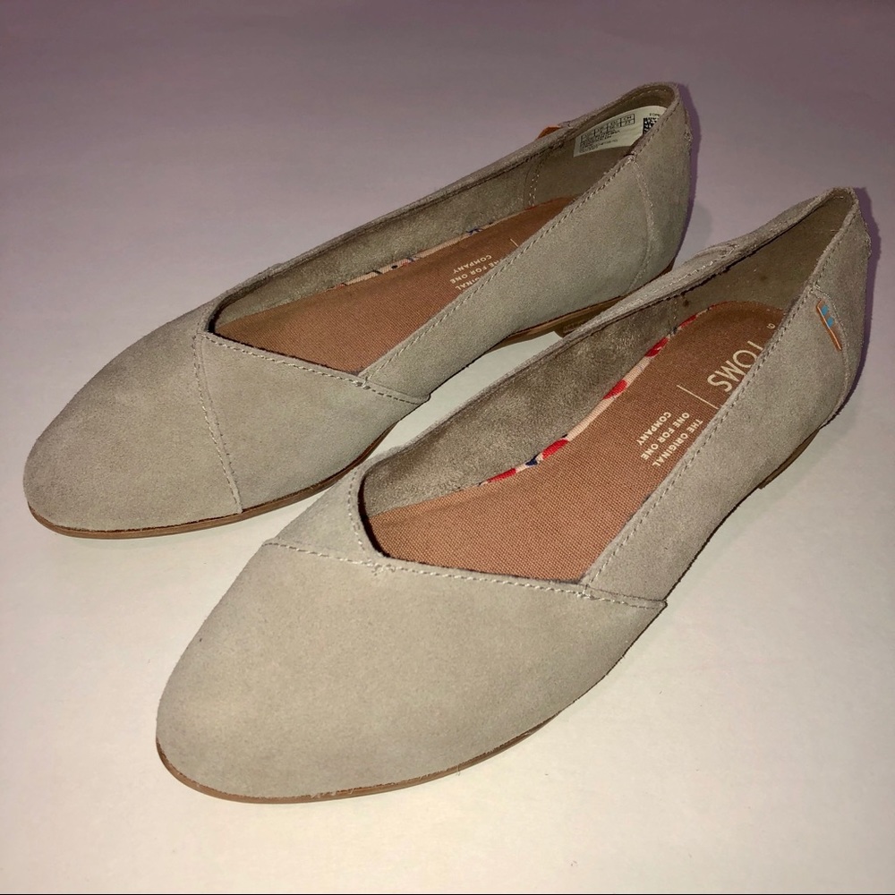 TOMS Julie Flats Size 6 Desert Taupe